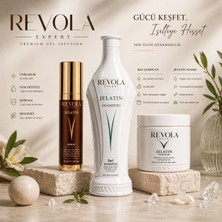 Revola Expert Revala Jelatin Keratin Bakım Şampuanı 500ML Jelatin Sprey 50C Jelatin Saç Maskesi 500ML Saç Bakım Seti