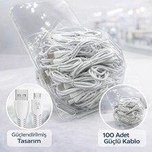 Najmaddin Micro Şarj Kablosu (100 Adet + Fanus Set) – Hızlı Şarj 5A Güçlü Kablo