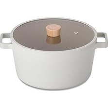 Starseven Neoflam Fika Cam Kapaklı Alüminyum Döküm Derin Tencere 26 cm