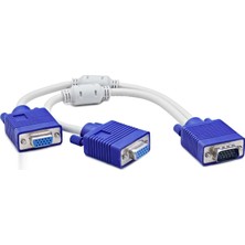 SHC4200 VGA To 2 * VGA F Y Kablo 30CM Beyaz HDX7753