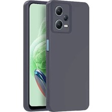 Dimeles Mey Ithalat®   Redmi Note 12 Pro 5g Kılıf Nano Içi Kadife Silikon - Gri