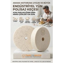 Bucuks Mey Ithalat® 2 Li Polisaj Keçesi 80MM | Sert Yün Disk | Metal, Altın, Gümüş Için Ayna Parlaklığı 723185