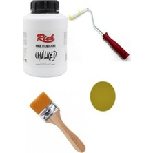 Glance Rich Multi Decor Chalked Beyaz Rulo Set 1750 cc Zımpara Yuvarlak ve 10 cm Rulo Fırça