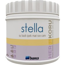 Bianca Stella Su Bazlı Sıvı Cam İpekmat 500 ml Mükemmel Yapışma Özelliği ile Su Dayanıklı Boya