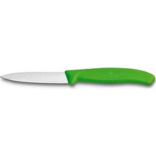 Victorinox 6.7606.L114 8cm Yeşil Düz Soyma Bıçağı