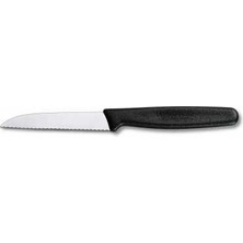 Victorinox 8 Cm Tırtıklı Soyma Bıçağı Siyah (VT 5.0433)