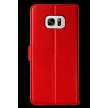 Uslucan Alışveriş Samsung Galaxy S7 Edge Trend S Plus Kapaklı Kılıf - Kırmızı