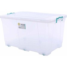 MarkEntegra Plastik 80 Lt Tekerlekli Multi Box Saklama Kabı