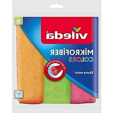 MarkEntegra Vileda Mikrofiber Colors Bez, 3'lü Paket