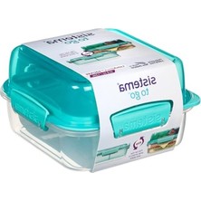 MarkEntegra Lunch-Stack, Kare, 1,24 L, Polipropilen, Farklı Renklerde