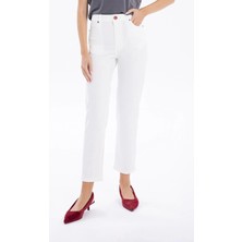 ZERO ZERO THREE NINE Basic 5 Cep Casual Kadın Dokuma Pantolon