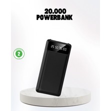 Zenvia Mey Ithalat® Çoklu Güvenlik Korumalı 20.000 Mah Powerbank Fener Özellikli