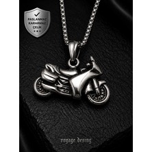 Voyage Accessory Paslanmaz Çelik Motorcycle Kolye Chopper Motorcu Motosiklet Kolye