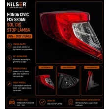 Ns Nilser Auto Parts Honda Civic Fc5 Sedan Sol Dış Stop Lamba 2016-2021