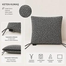 Colormix Iç ve Dış Mekan Uyumlu Keten Kumaş Sandalye Minderi