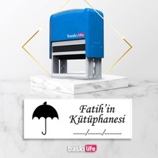 Baskı Life Kaşe Kitap Mührü Kitap Damgası Kişiye Özel Kaşe 563
