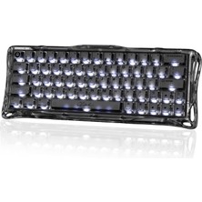 Gravastar Mercury V60 Manyetik Switch Gaming Klavye, Kablolu, Ingilizce Q, Onyx Crystal