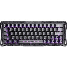 Gravastar Mercury V60 Pro Manyetik Switch Gaming Klavye, Kablolu, Ingilizce Q, Cyber Frost Black