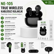 BGG Tech NE-105 Kablosuz Bluetooth Kulaklık Hd Ses ve Extra Bass Özellikli Universal Kablosuz Kulaklık Tüm Akıllı Telefonlara Uyumlu