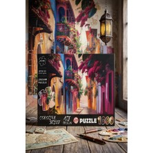 Farbu Oyuncak 1000 Parçalı Colorful Street Sokak Manzara Tasarımlı Puzzle 48X68CM Eğitici Çocuk Yapboz