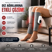 BGG Tech Diz Masajı 3 Seviyeli Isıtmalı Diz Masaj Cihazı Hava Basınç Teknolojili 3 Modlu 40° 45° 50° Isıtmalı Tasarım