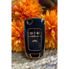 SARIALARM Premium Opel Insignia A Astra J 3 Buton Siyah Oto Anahtar Kumanda Kabı Kılıfı
