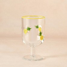 Karaca Pineapple Kadeh 390 ml Sarı