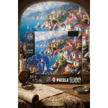 Farbu Oyuncak 1000 Parçalı Blue Ocean Okyanus Manzarası Tasarımlı Puzzle 48X68CM Eğitici Çocuk Yapboz