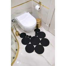 Kaan Home El Yapımı Bohem Jüt, Hasır, Paspas, Banyo Paspası, Klozet Önü Paspası, Klozet Paspas, Çift Taraflı