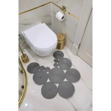 Kaan Home El Yapımı Bohem Jüt, Hasır, Paspas, Banyo Paspası, Klozet Önü Paspası, Klozet Paspas, Çift Taraflı