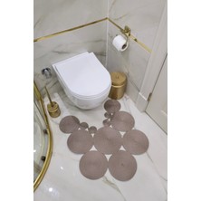 Kaan Home El Yapımı Bohem Jüt, Hasır, Paspas, Banyo Paspası, Klozet Önü Paspası, Klozet Paspas, Çift Taraflı