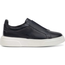 Tergan Four Season Lacivert Hakiki Deri Erkek Sneaker - E4MEAY057783-A38