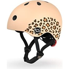 MarkEntegra Unisex Youth Leopard Print Scoot And Ride Helmet, Xxs-S (45-51 Cm)F