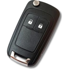 SARIALARM Premium -  Opel Astra J Insignia Mokka Corsa E Anahtar Kumanda Kabı Kasası 2 Buton