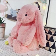 MarkEntegra Hediyeli- Uyku Arkadaşım Uzun Kulak Bunny Peluş Tavşan 65 cm Pembe