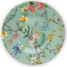 Pip Studio Jolie Mavi Petit Four Tabağı 12 cm Zarif Desenli Estetik Sunum İçin