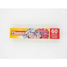 Şeylişeyler - Floppy Buzdolabı Poşeti Küçük Boy 20X30 cm 60'lı 1 Paket - Gıda Saklama Derin Dondurucu Poşeti