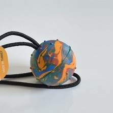 K9BEBOO Köpekler Için Kauçuk Ipli Top 4 cm