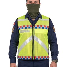 Mysia Outdoor Jandarma Asayiş Trafik Fosforlu Sarı Fileli Yelek