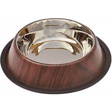 Popüler Sepet Asr(W) 96 Oz Bambu Desenli Kedi ve Köpek Mama Su Kabı