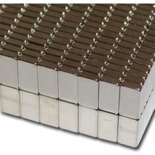 Dünya Magnet 25 Adet Dikdörtgen Neodyum Mıknatıs 10X5X1,5 mm Güçlü Magnet N35