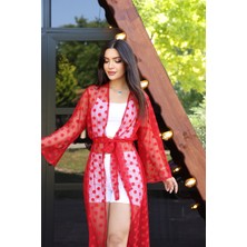 Sahra Afra Kadın Uzun Kimono