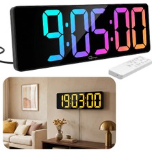 Loyka DİJİ150 Rgb Renkli Büyük Ekranlı Dijital Saat | Uzaktan Kumandalı