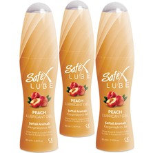 Safex Lube Kayganlaştırıcı Jel Şeftali 85 Ml. (3 Adet)
