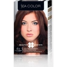 Sea Color 6.7 Çikolata Kahve Krem Saç Boyası Amonyaklı Etkili Kadınlar İçin Uzun Süre Kalıcı