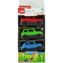 Zuzu Toys 3'lü Küçük Araba Seti 0 - 24 Ay Yaş Aralığına Uygun Dayanıklı Gövde Özellikli