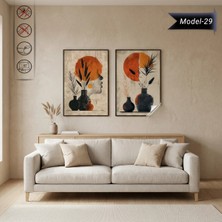 Akıllı Kağıt Statik Tutunma Özellikli Tablo - Poster Modern (Model- 29)