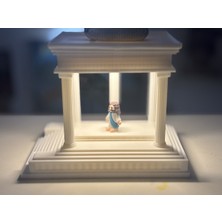 Mays 3D Studio 3D Baskı Işıklı Tapınak Dekoru Masaüstü Gece Lambası Dekoratif LED Aydınlatma