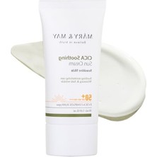 MarkEntegra Mary&may Cica Soothing Sun Cream/yatıştırıcı Güneş Kremi Spf 50+ Pa++++ 50 ml