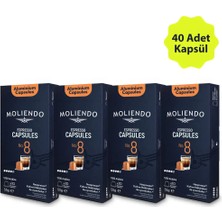 Moliendo Alüminyum Kapsül Kahve No:8 Avantaj Paketi (40 Adet Nespresso Uyumlu Alüminyum Kapsül)